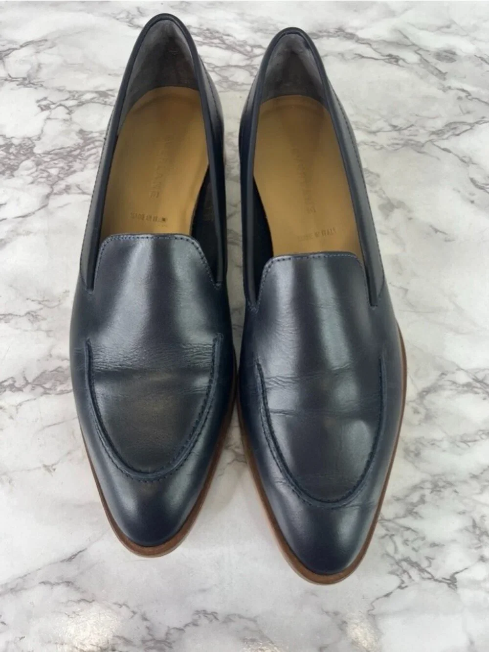 Everlane Women's Midnight Black The Modern Leather Loafer Sz 9